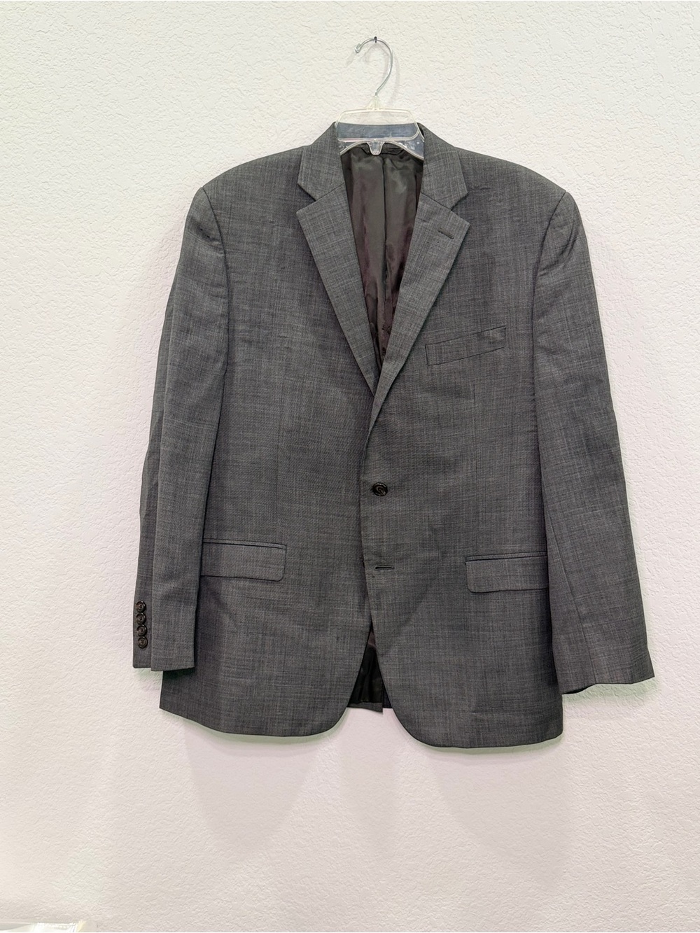 Ralph Lauren Men's Gray Two-Button Suit Blazer